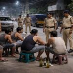 More than 550 individuals apprehended in a single-day operation targeting public alcohol consumption in Firozabad, Uttar Pradesh.