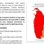 Sri Lanka’s Meteorological Department Alerts Public to Intense Thunderstorms and Lightning Threats