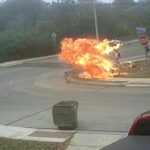 VIDEO: Near Miss as Motorcycle Accident Avoids Hitting Children