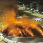 Significant Blaze Impacts Roof Structure of Olympic Velodrome