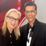 Meryl Streep endorses Karan Johar’s luxurious Rs 1.25 lakh Prada footwear while Anne Hathaway inquires about them. Don’t miss the moment!