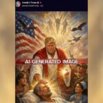 Trump Removes Controversial Social Media Post Featuring Him as a Christ Figure