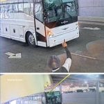 VIDEO: Pole Crashes Through Bus Windshield at Atlanta Airport